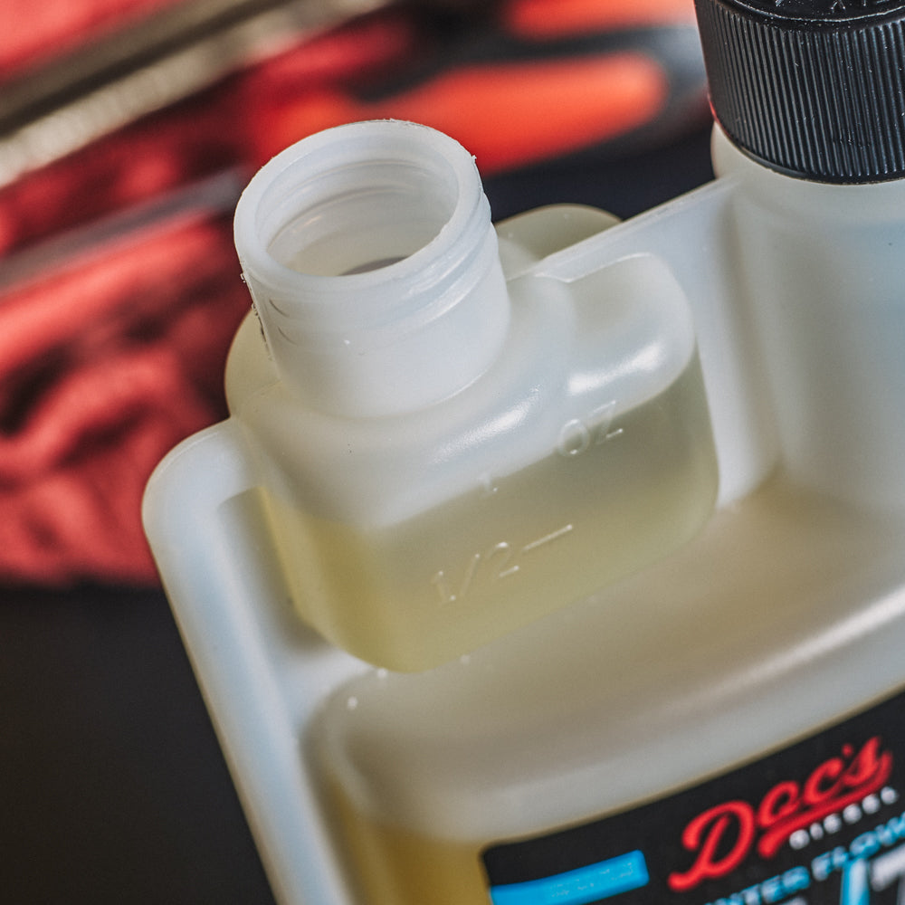 Built-in measuring chamber on the Winter Flow 24/7 bottle
