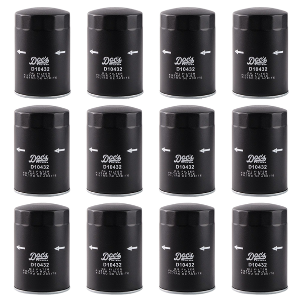 Doc's Auto Parts Oil Filter D10432 (Quantity 12)