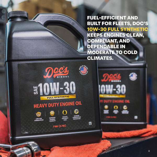 Doc's Diesel 10W-30 Full Synthetic Heavy Duty Diesel Oil Enhanced Brand Content 2