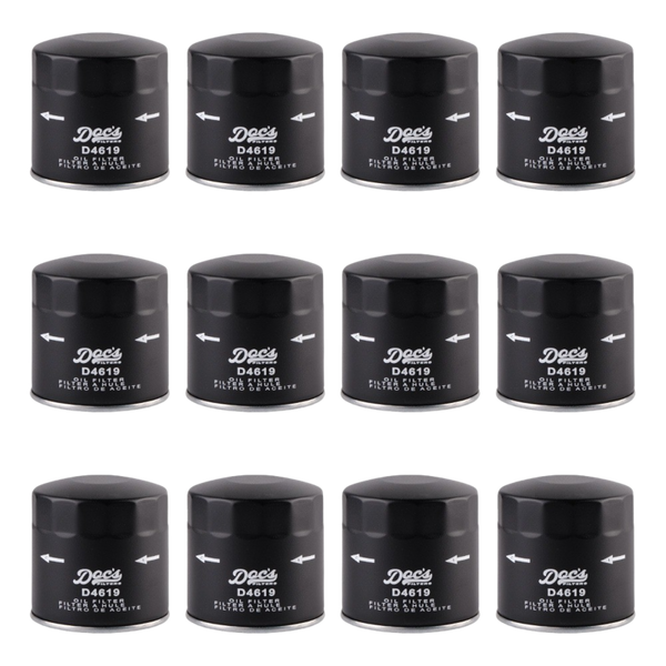 Doc's Auto Parts Oil Filter D4619 (Quantity 12)