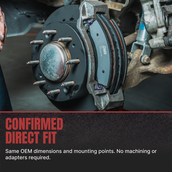 Doc's Diesel High-Carbon Brake Rotors Kit - Confirmed Direct Fit Black