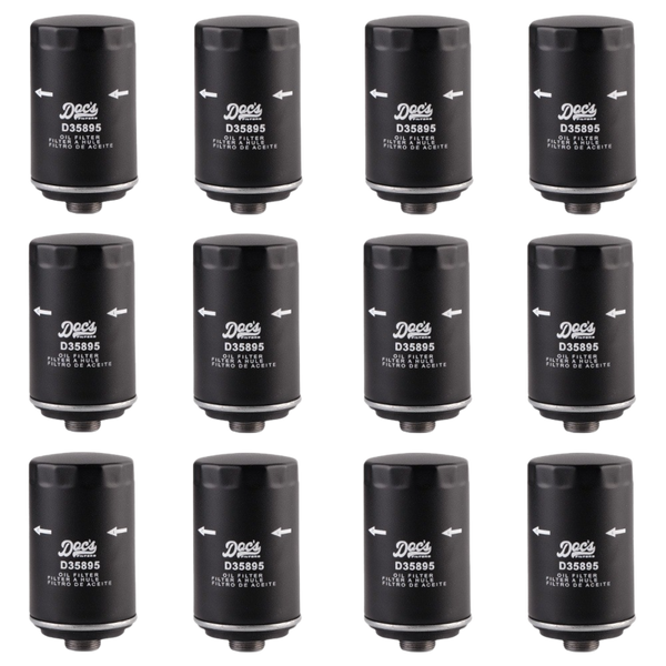 Doc's Auto Parts Oil Filter D35895 (Quantity 12)
