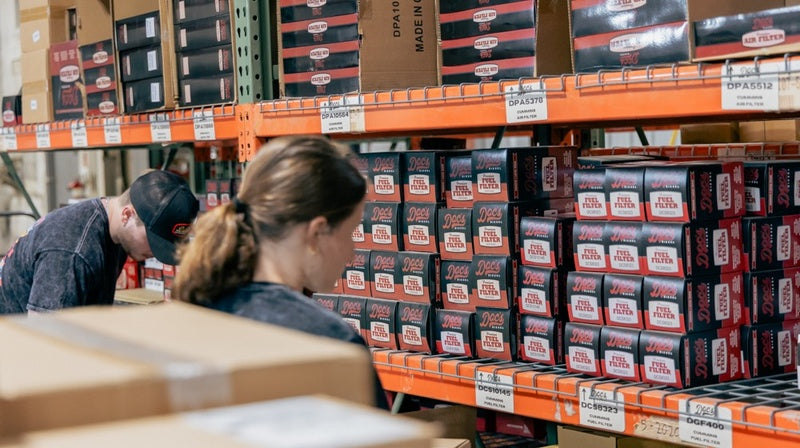 Retail-ready Doc's Diesel boxes stocked on shelves