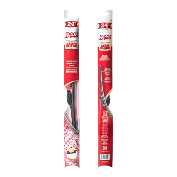 Doc's Auto Parts All-Season Beam Wiper Blades Front 24" + 24"
