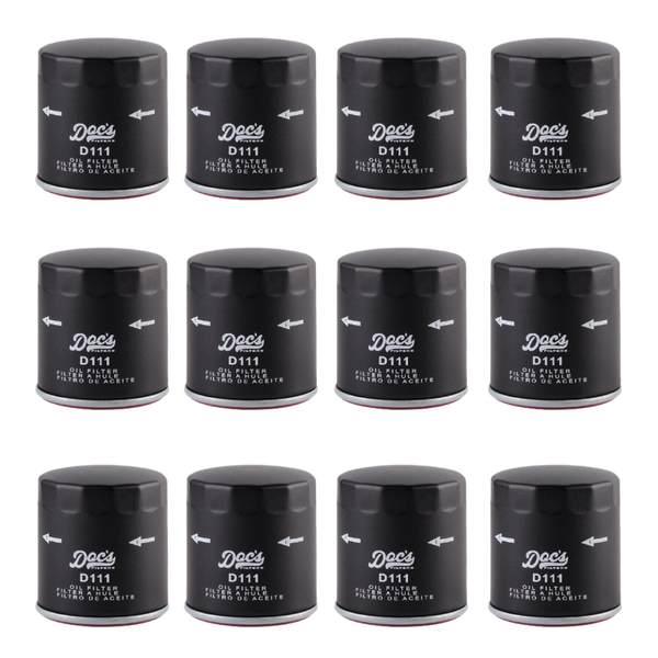 Doc's Auto Parts Oil Filter D111 (Quantity 12)