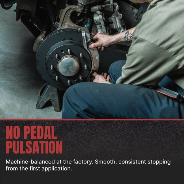 Doc's Diesel High-Carbon Brake Rotors - No Pedal Pulsation Black