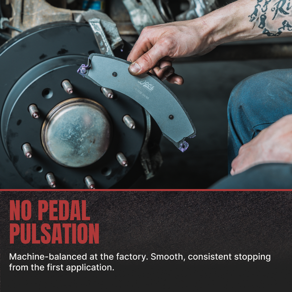 Doc's Diesel High-Carbon Brake Rotors Kit - No Pedal Pulsation Black