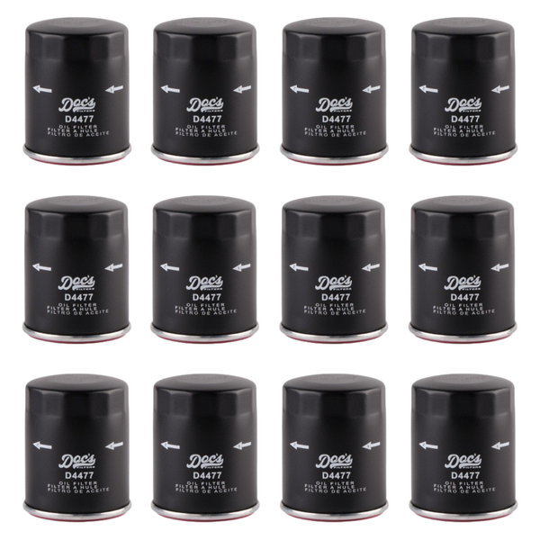 Doc's Auto Parts Oil Filter D4477 (Quantity 12)