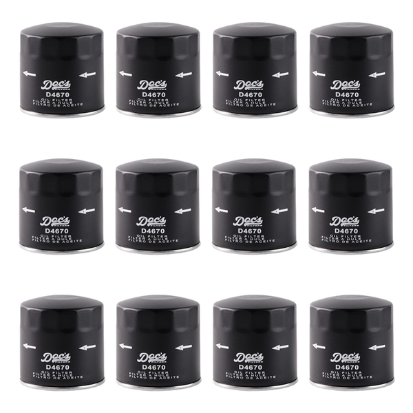 Doc's Auto Parts Oil Filter D4670 (Quantity 12)