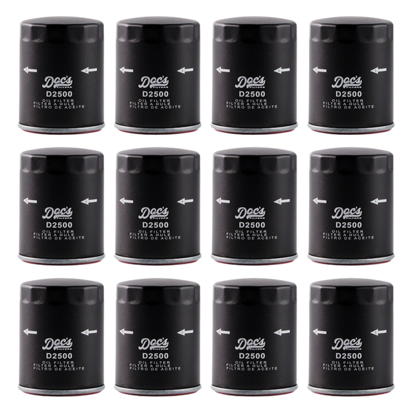 Doc's Auto Parts Oil Filter D2500 (Quantity 12)
