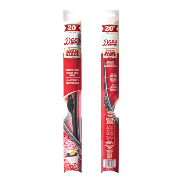 Doc's Auto Parts All-Season Beam Wiper Blades Front 20 + 20"