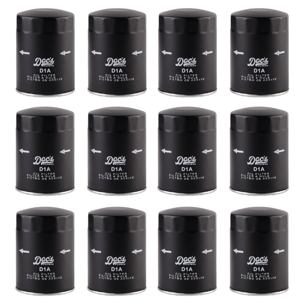 Doc's Auto Parts Oil Filter D1A (Quantity 12)