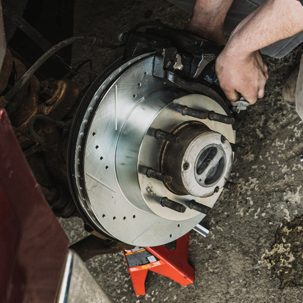 Doc's Diesel Ceramic Brake Pads and Drilled and Slotted Rotor Kit Lifestyle