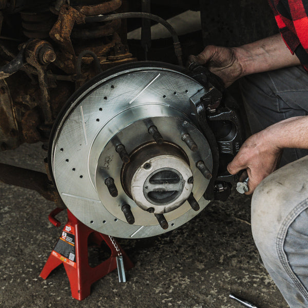 Doc's Diesel Ceramic Brake Pads and Drilled and Slotted Rotor Kit Lifestyle
