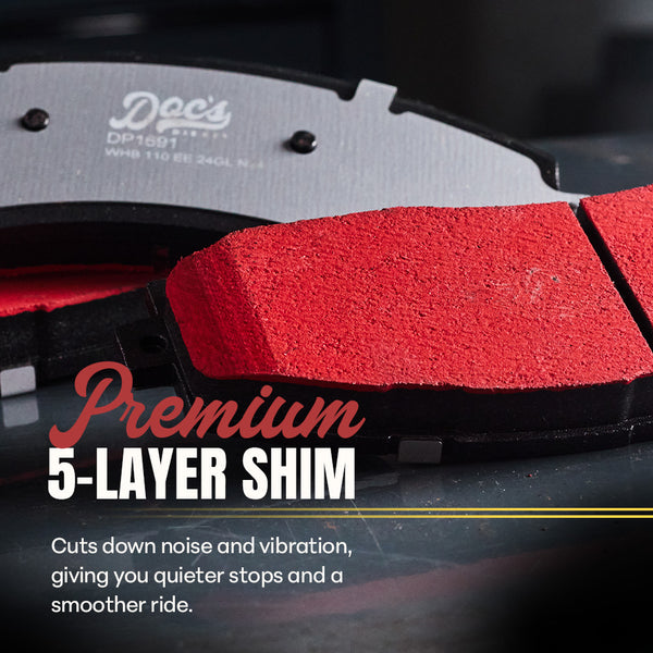 Doc's Diesel Severe-Duty Brake Pads Premium 5-Layer Shim