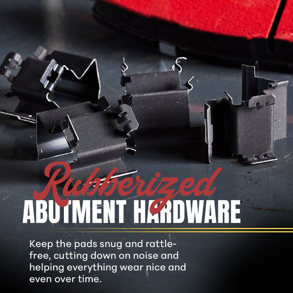 Doc's Diesel Severe-Duty Brake Pads Rubberized Abutment Hardware