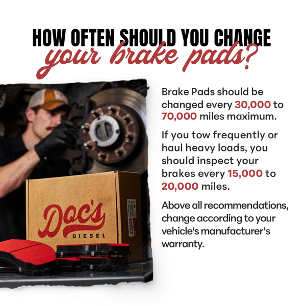 Doc's Diesel Severe-Duty Brake Pads Change Interval