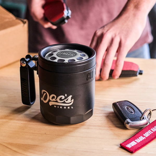 Doc's Diesel Stealth Mug lifestyle