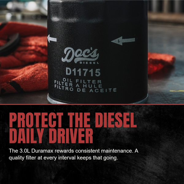 Doc's Diesel Chevrolet/GMC 3.0L Duramax Oil Filter 2020-2026
