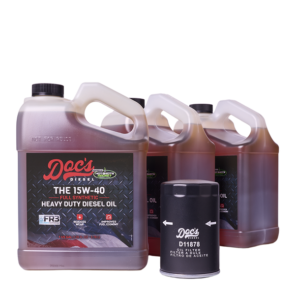 Doc's Diesel Chevrolet/GMC 6.6L Duramax 15W-40 Full Synthetic Oil Change Kit 2020-2024 brand_Hot Shot's Gallons 3