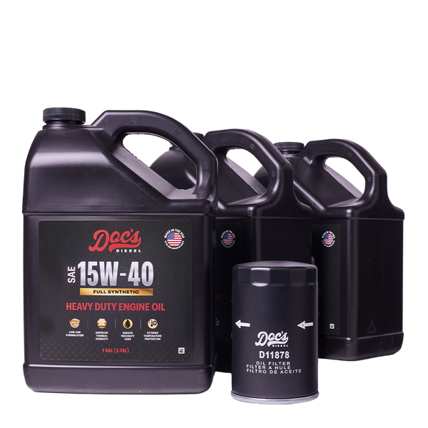Doc's Diesel Chevrolet/GMC 6.6L Duramax 15W-40 Full Synthetic Oil Change Kit 2020-2025 brand_Doc's Diesel