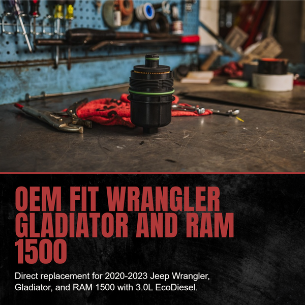 Doc's Diesel Jeep Wrangler/Gladiator 3.0L + Dodge RAM 1500 3.0L EcoDiesel Oil Filter 2020-2023