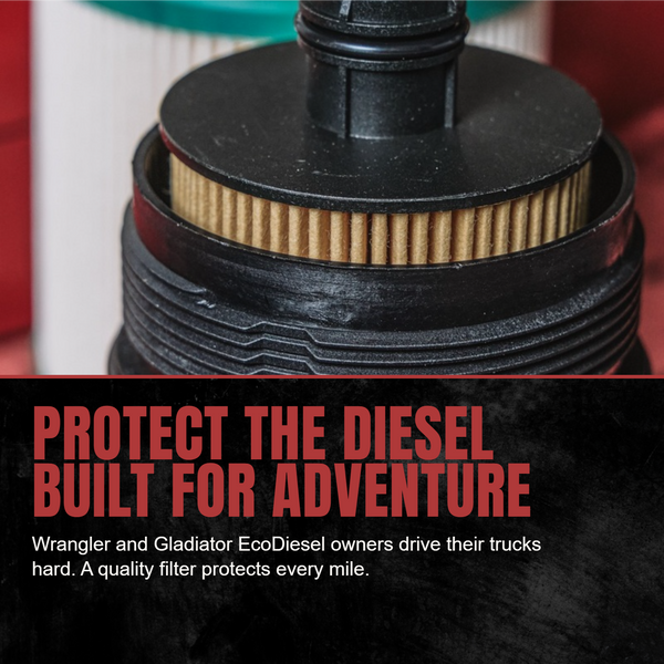 Doc's Diesel Jeep Wrangler/Gladiator 3.0L + Dodge RAM 1500 3.0L EcoDiesel Oil Filter 2020-2023