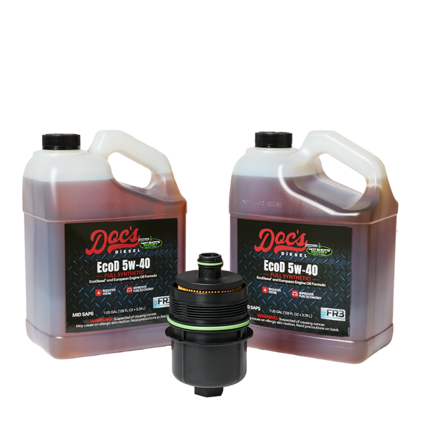 Doc's Diesel Jeep Wrangler/Gladiator 3.0L + Dodge RAM 1500 3.0L EcoDiesel 5W-40 Full Synthetic Oil Change Kit 2020-2024 Gallons 2