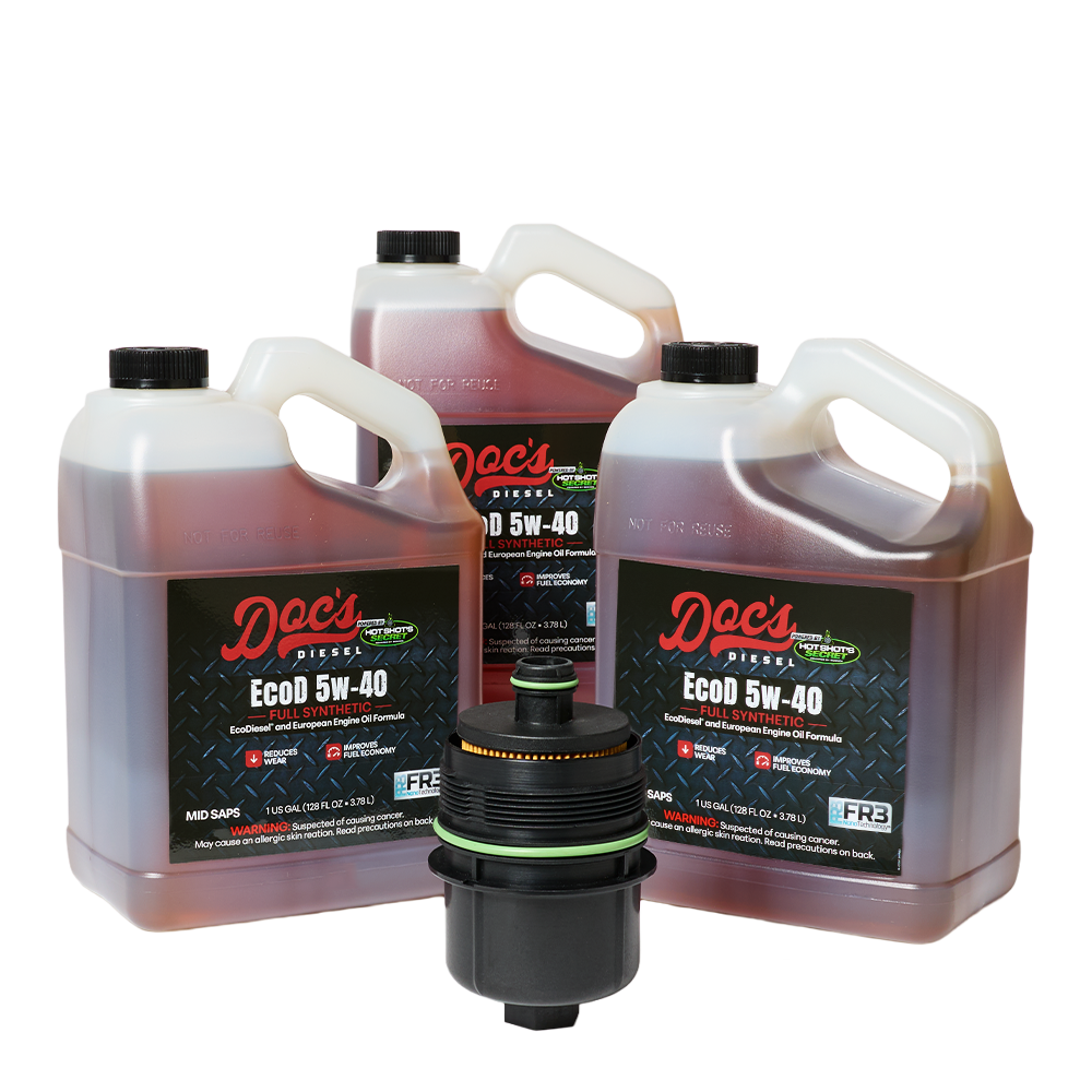 Doc's Diesel Jeep Wrangler/Gladiator 3.0L + Dodge RAM 1500 3.0L EcoDiesel 5W-40 Full Synthetic Oil Change Kit 2020-2024 Gallons 3