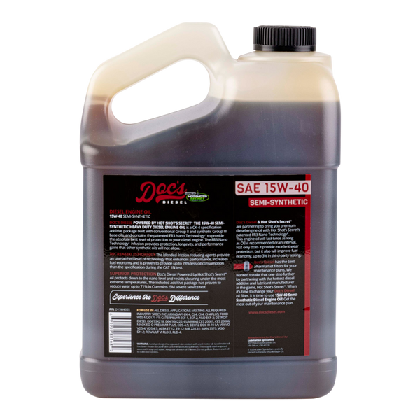 Doc's Diesel The 15W-40 SEMI Synthetic Heavy Duty Diesel Oil brand_Hot Shot's