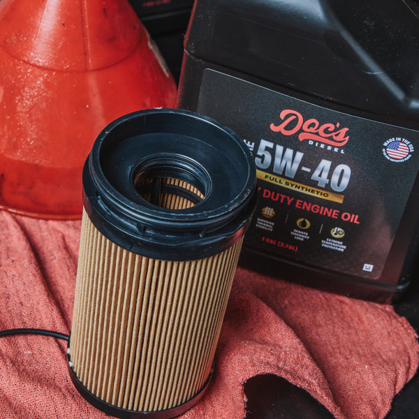 Doc's Diesel RAM 6.7L Cummins 5W-40 Full Synthetic Oil Change Kit 2025-2026 Lifestyle