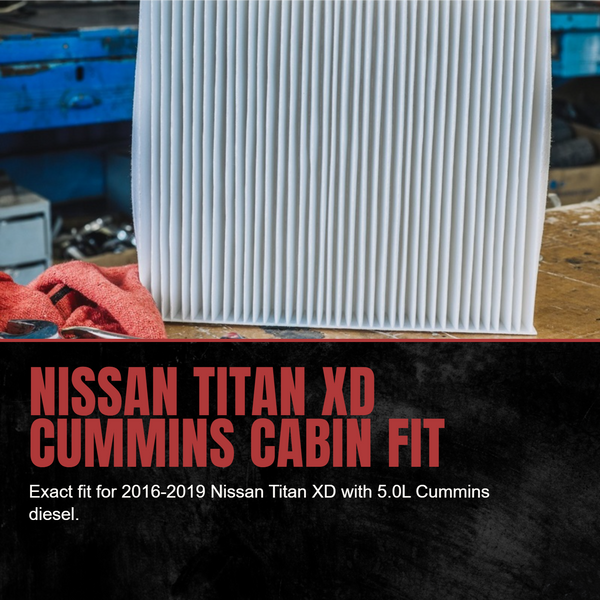 Doc's Diesel Nissan Titan XD 5.0L Cummins Cabin Air Filter 2016-2019