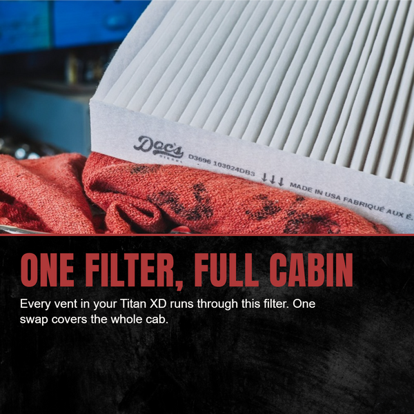 Doc's Diesel Nissan Titan XD 5.0L Cummins Cabin Air Filter 2016-2019