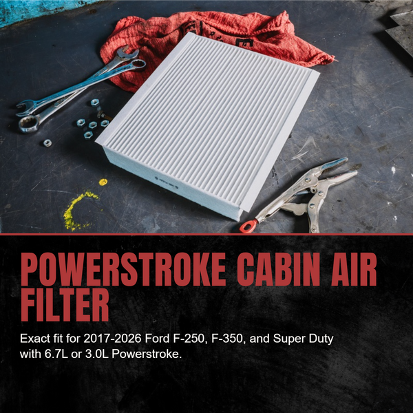 Doc's Diesel Ford 6.7L/3.0L Powerstroke Cabin Air Filter fits 2017-2026