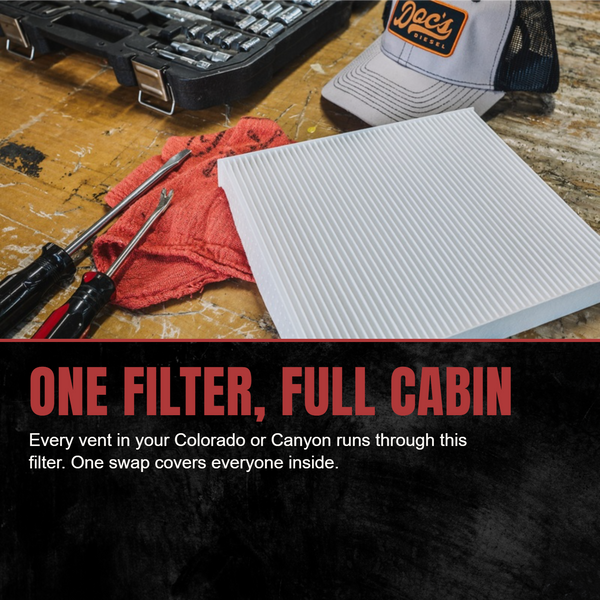 Doc's Diesel Chevrolet Colorado/GMC Canyon 2.8L Duramax Cabin Air Filter 2016-2022
