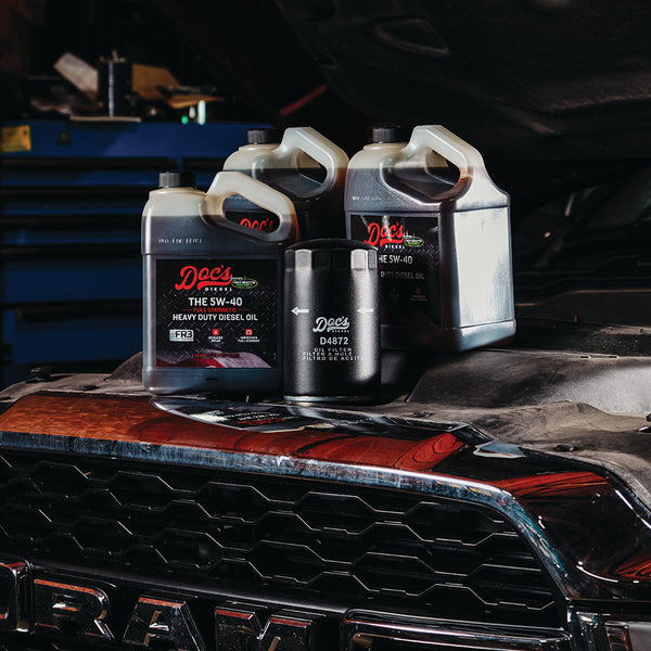 Doc's Diesel Ford 7.3L Powerstroke 5W-40 Full Synthetic Oil Change Kit 1994-2003 Lifestyle brand_Hot Shot's