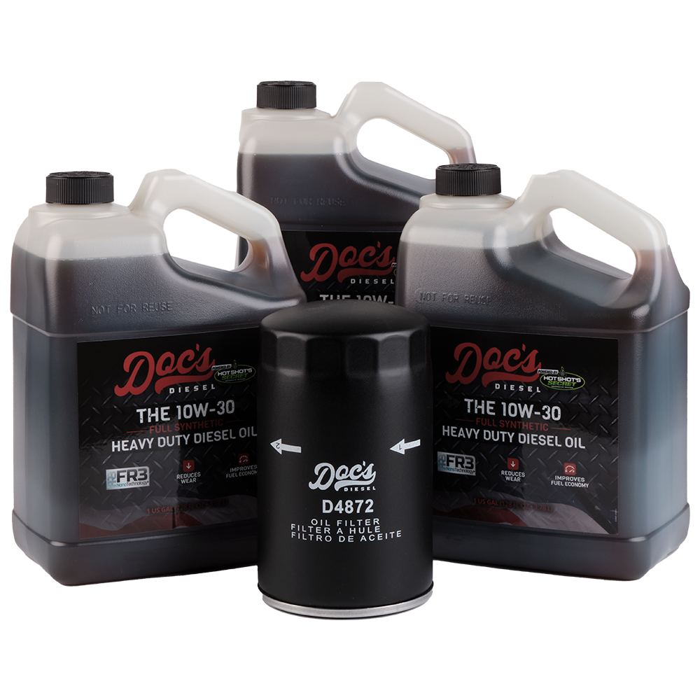 Doc's Diesel Ford 7.3L Powerstroke 10W-30 Full Synthetic Oil Change Kit 1994-2003 3-Pack