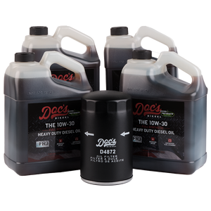 Doc's Ford 7.3L Powerstroke 10W-30 Full Synthetic Oil Change Kit 1994-2003 4-Pack