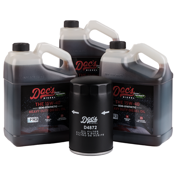 Doc's Diesel Ford 7.3L Powerstroke 15W-40 SEMI Synthetic Oil Change Kit 1994-2003 brand_Hot Shot's 