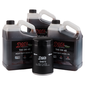 Doc's Ford 7.3L Powerstroke 5W-40 Full Synthetic Oil Change Kit 1994-2003 3-Pack