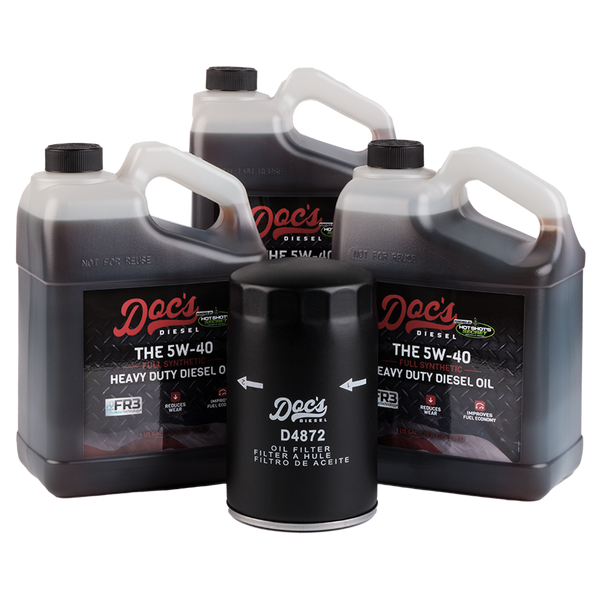Doc's Diesel Ford 7.3L Powerstroke 5W-40 Full Synthetic Oil Change Kit 1994-2003 brand_Hot Shot's Gallons 3