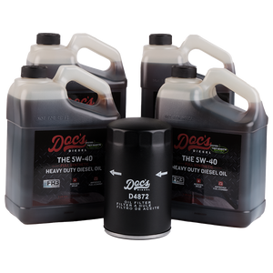 Doc's Ford 7.3L Powerstroke 5W-40 Full Synthetic Oil Change Kit 1994-2003 4-Pack