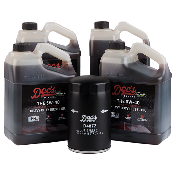 Doc's Diesel Ford 7.3L Powerstroke 5W-40 Full Synthetic Oil Change Kit 1994-2003 brand_Hot Shot's Gallons 4