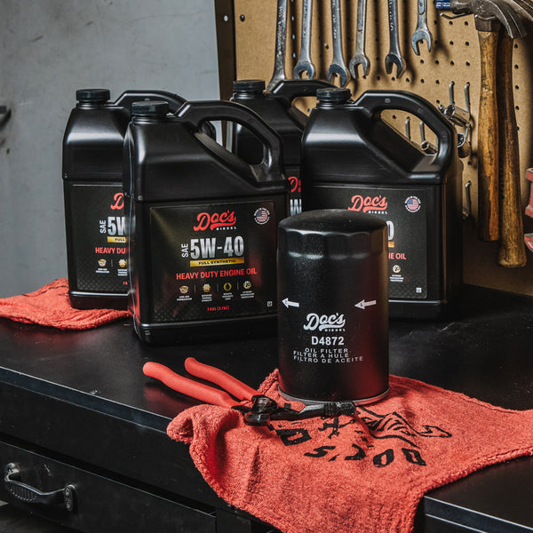 Doc's Diesel Ford 7.3L Powerstroke 5W-40 Full Synthetic Oil Change Kit 1994-2003 brand_Doc's Diesel Gallons 4
