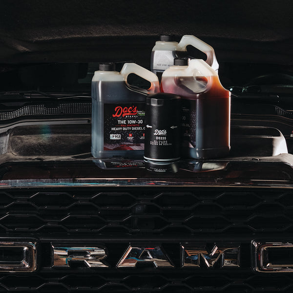 Doc's Diesel Dodge RAM 6.7L Cummins 10W-30 Full Synthetic Oil Change Kit 1989-2024 Lifestyle brand_Hot Shot's