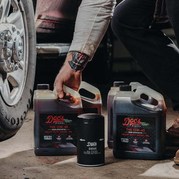 Doc's Diesel Dodge RAM 6.7L Cummins 15W-40 SEMI Synthetic Oil Change Kit 1989-2024 Lifestyle brand_Hot Shot's