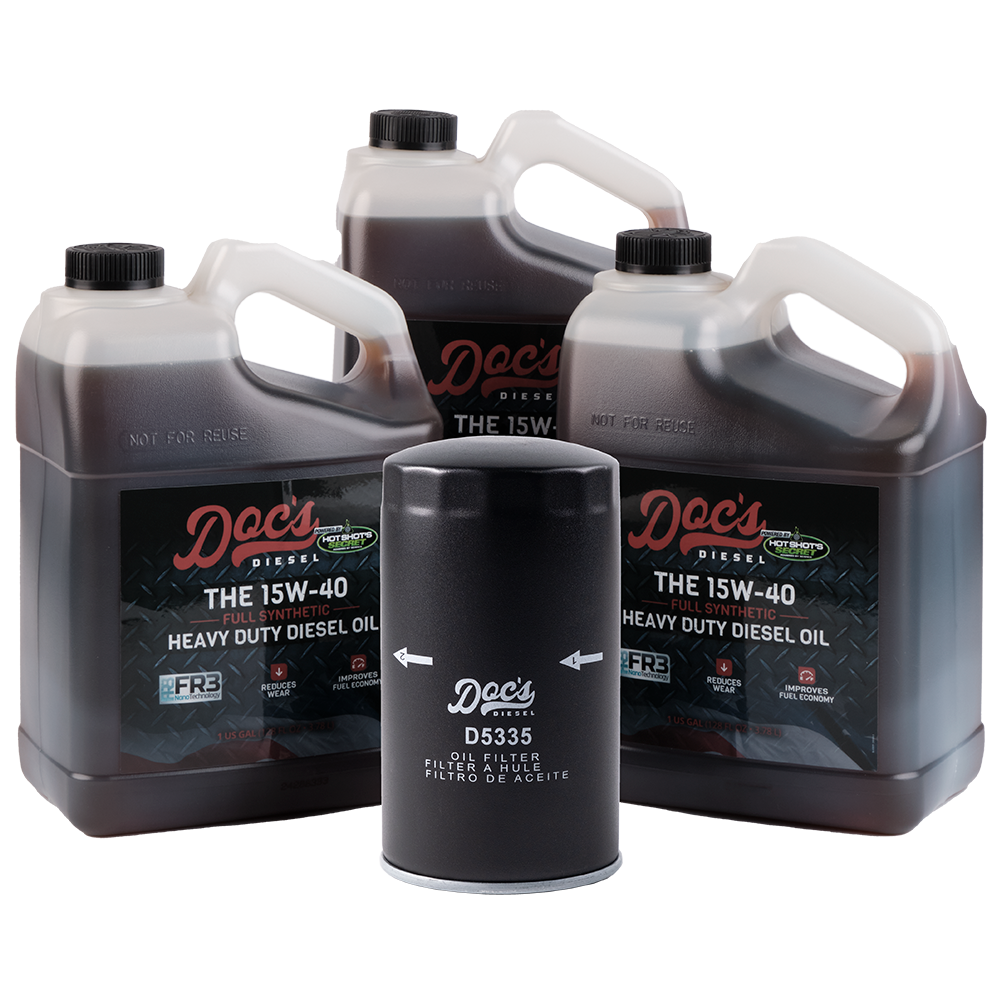 Doc's Dodge RAM 6.7L Cummins 15W-40 Full Synthetic Oil Change Kit 1989-2024 3-Pack