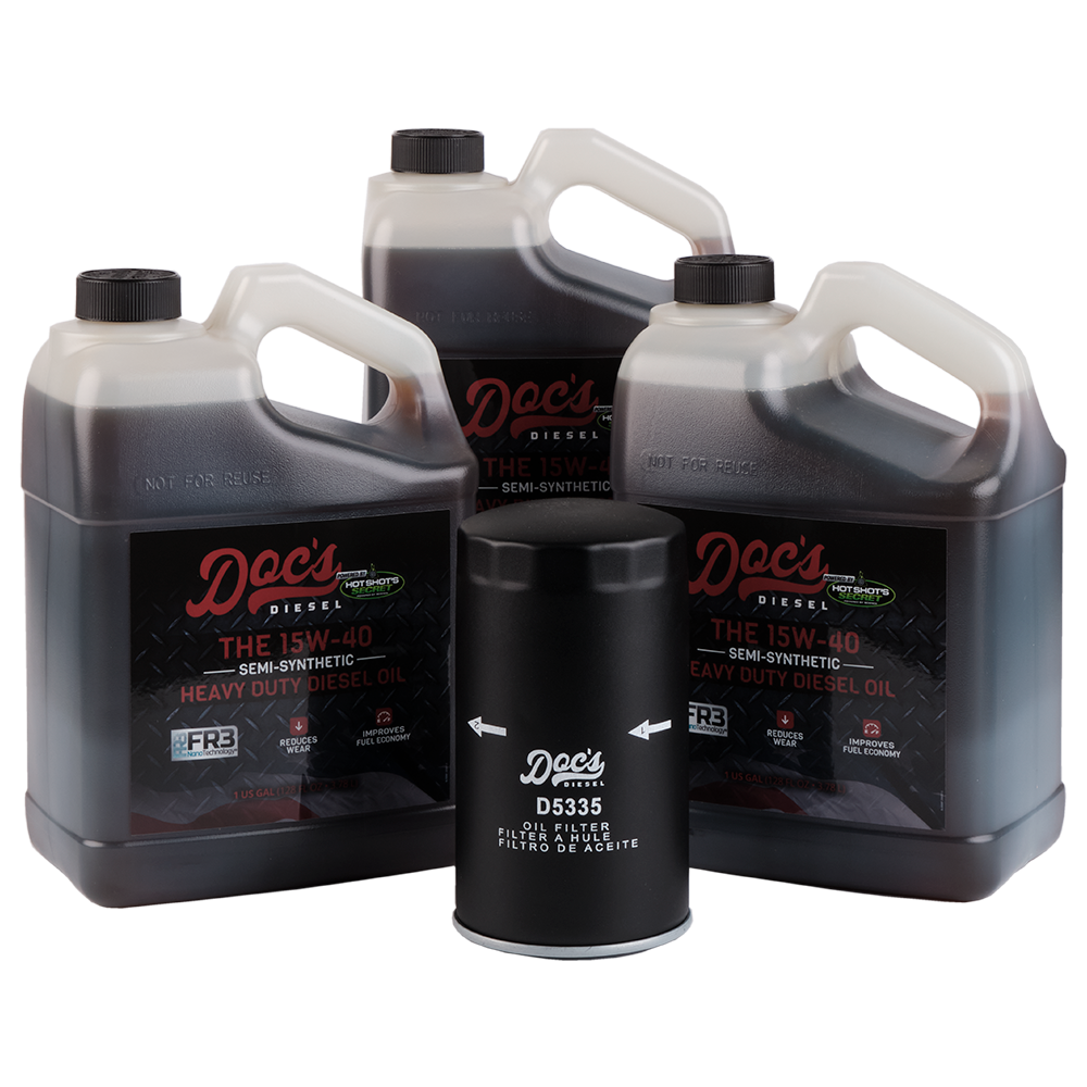 Doc's Diesel Dodge RAM 6.7L Cummins 15W-40 SEMI Synthetic Oil Change Kit 1989-2024 3-Pack