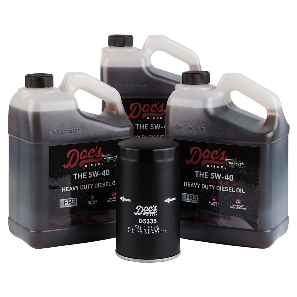 Doc's Diesel Dodge RAM 6.7L Cummins 5W-40 Full Synthetic Oil Change Kit 1989-2024 3-Pack