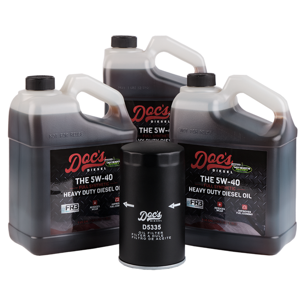 Doc's Diesel Dodge RAM 6.7L Cummins 5W-40 Full Synthetic Oil Change Kit 1989-2024 brand_Hot Shot's Gallons 3
